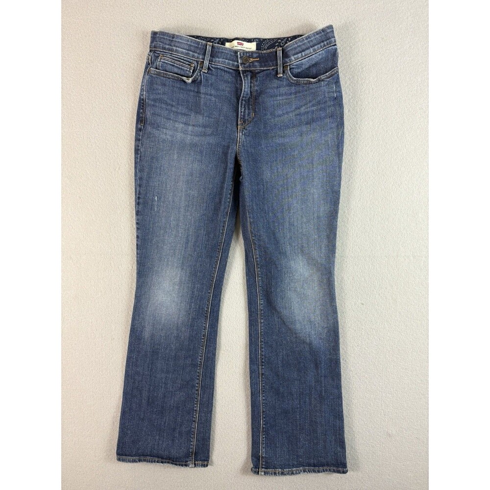 Levis 525 Jeans Womens 32x29 Blue Perfect Waist Boot Cut Stretch Tag 12M